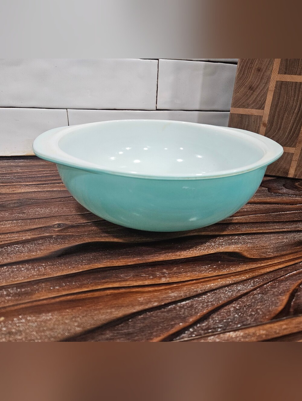PYREX Turquoise Cinderella 2 Quart Vintage Ovenware Bowl Aqua Blue Robin Egg